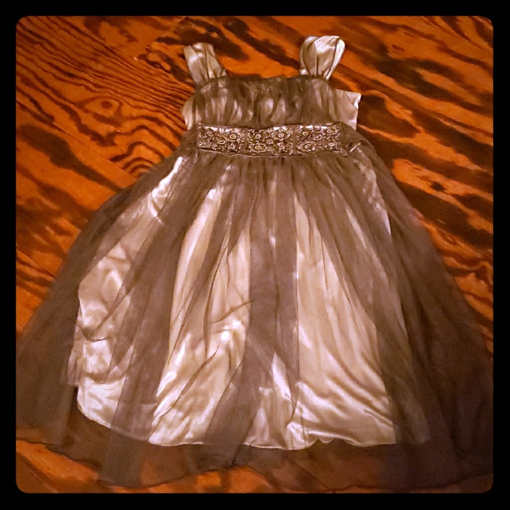 Sold-Brown and Gold dress